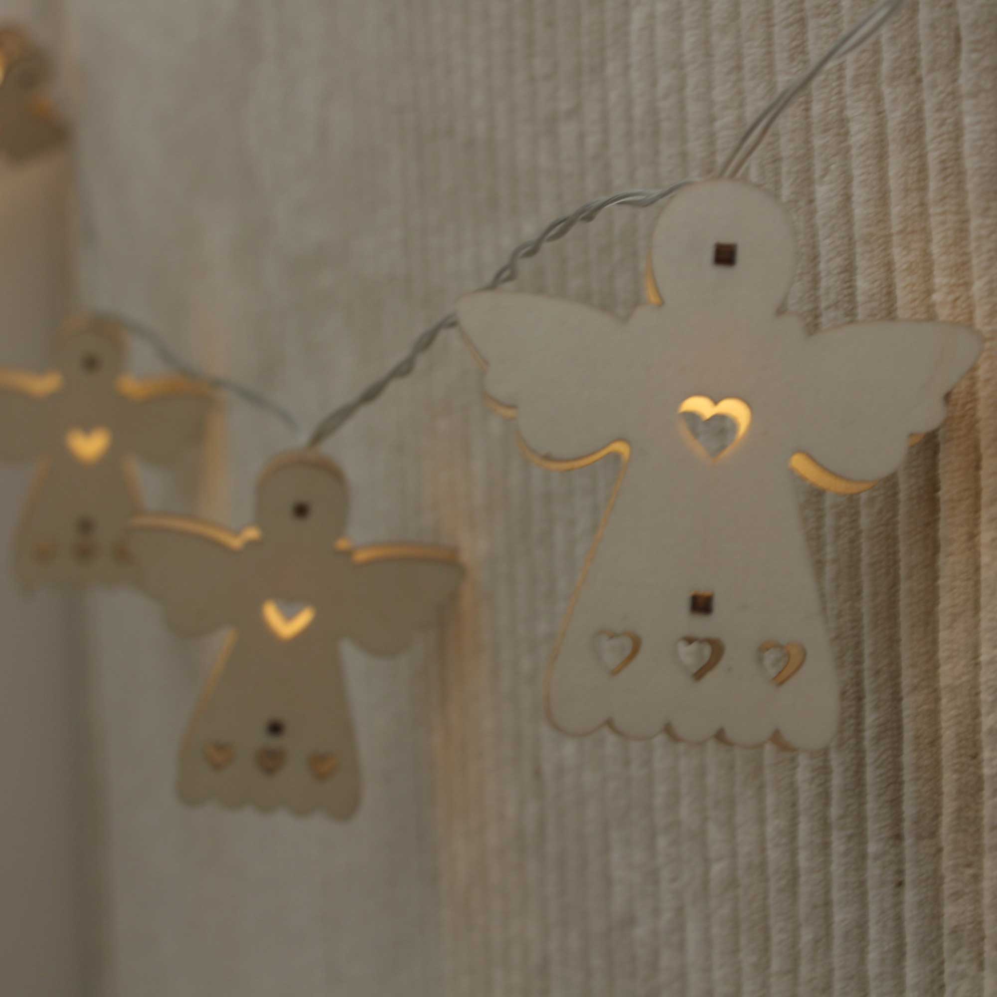 Guirlande tradition lumineuse en bois